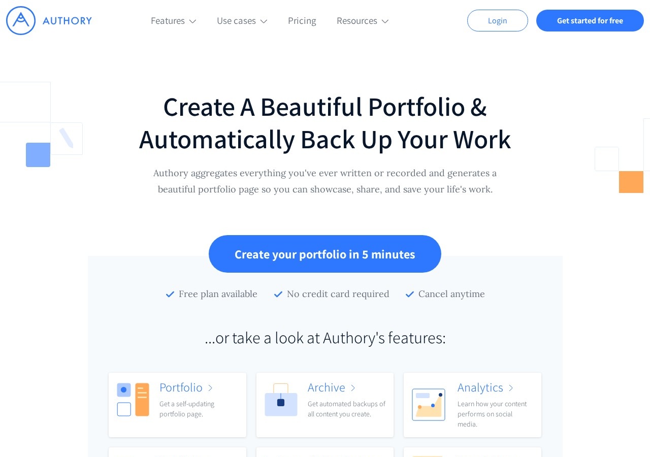Authory preview