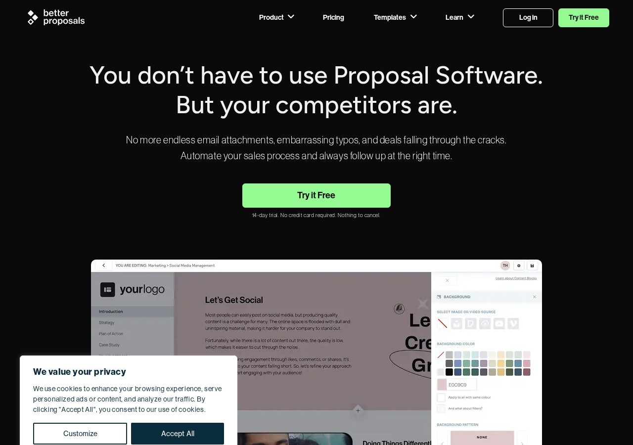Better Proposals preview