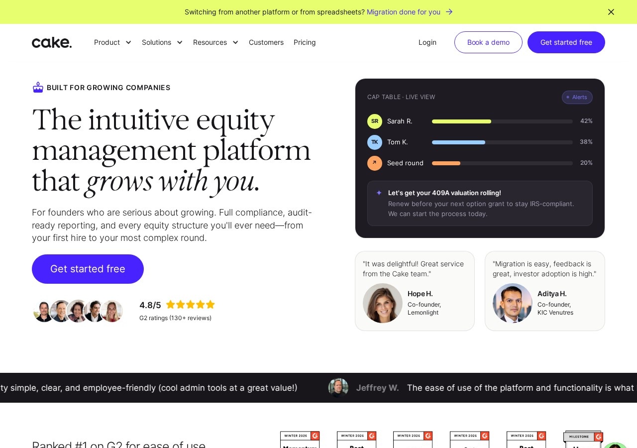 Cake Equity preview