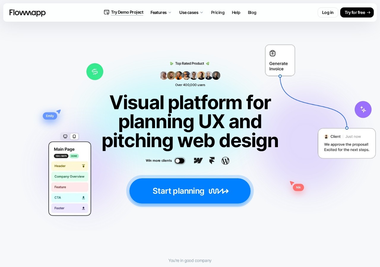 FlowMapp preview