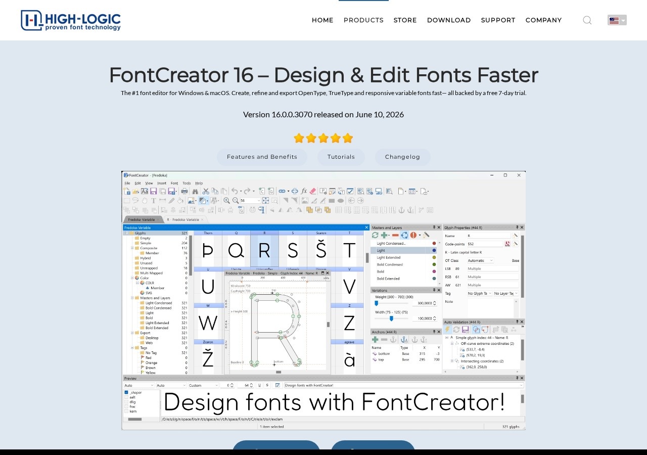 FontCreator preview