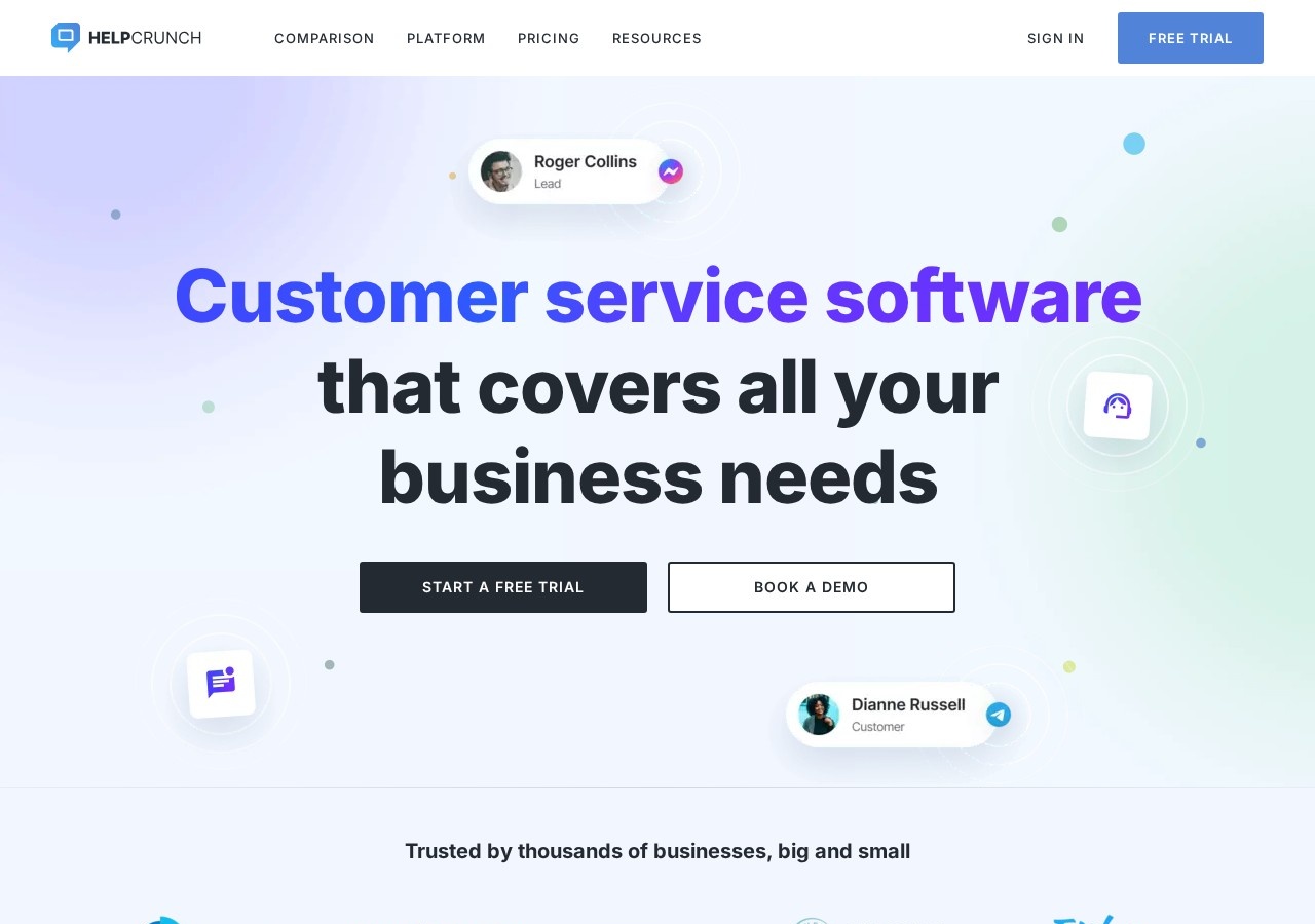 HelpCrunch preview