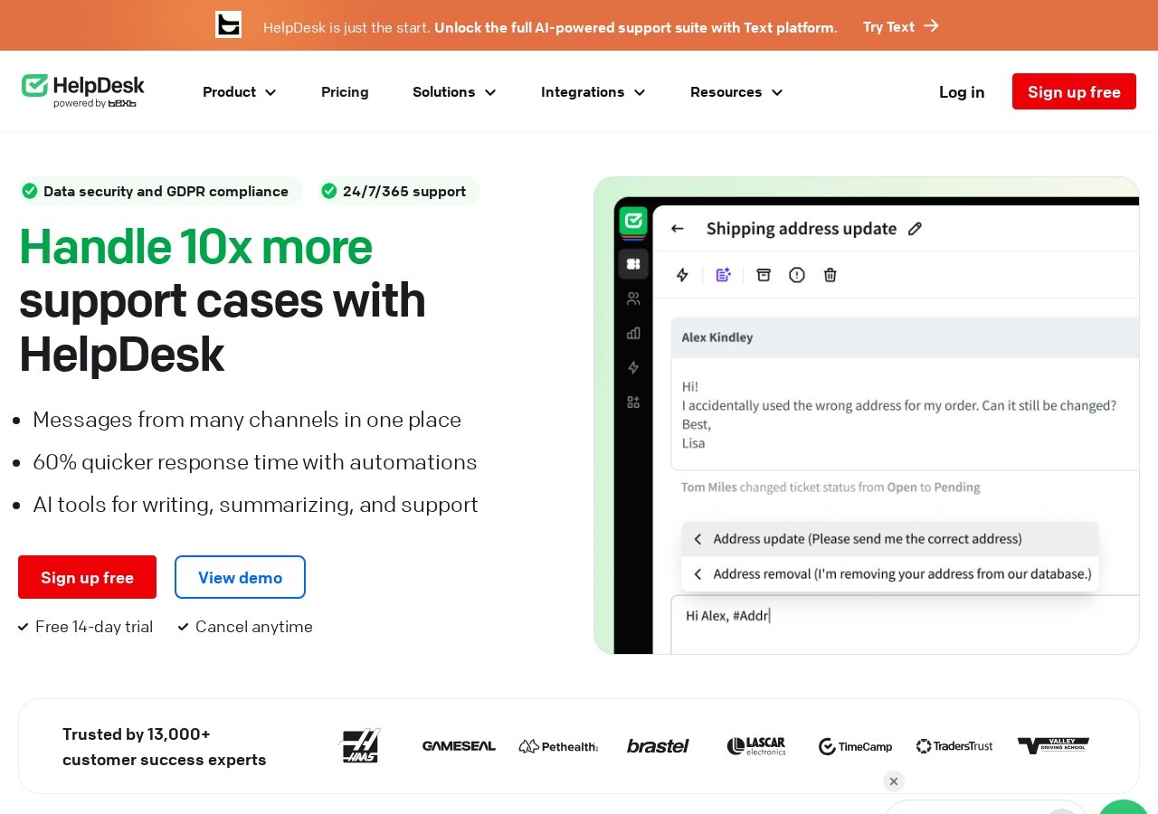HelpDesk preview