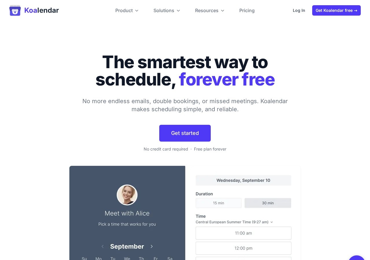 Koalendar preview