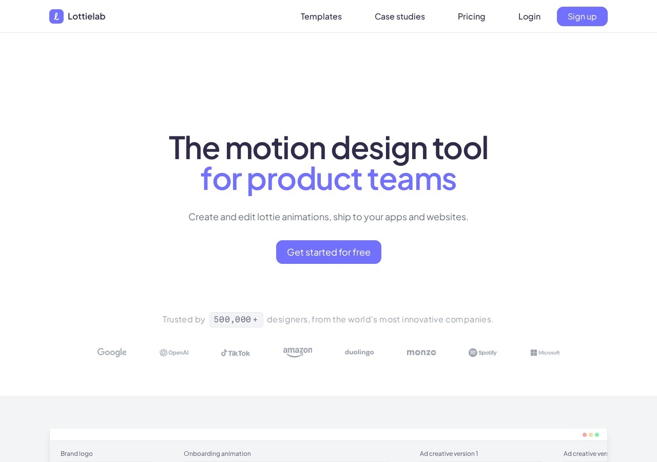Lottielab preview