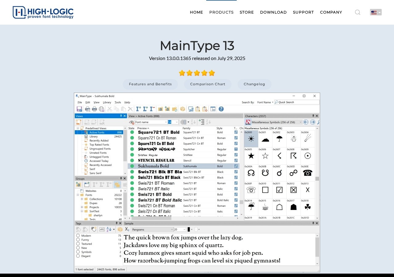 MainType preview
