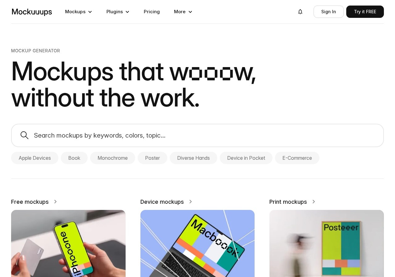 Mockuuups Studio preview