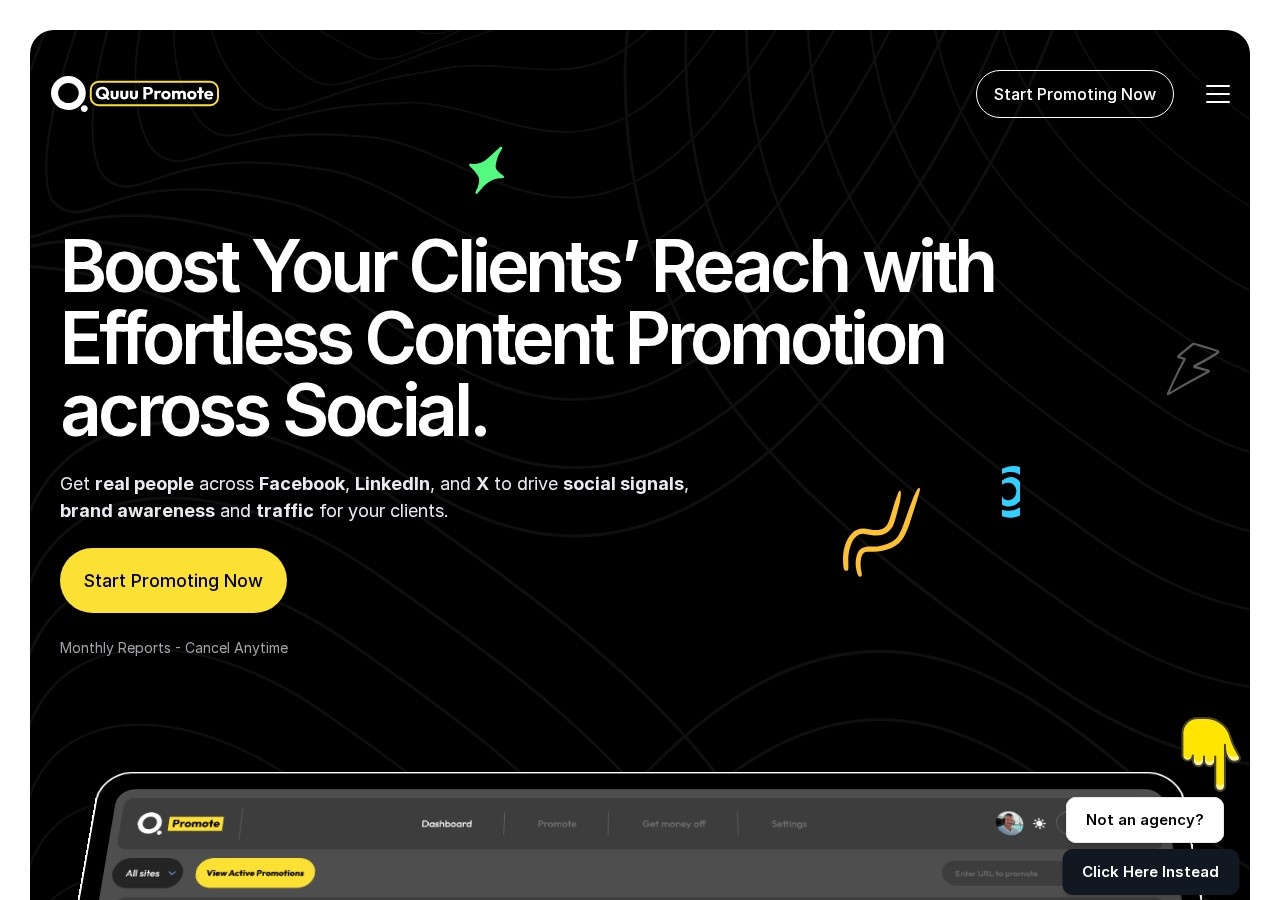 Quuu Promote preview