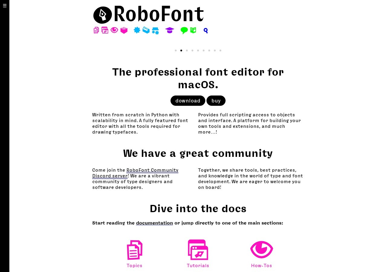 RoboFont preview