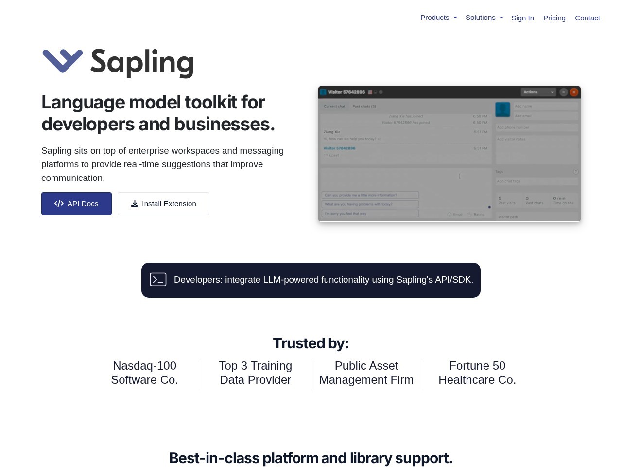 Sapling preview