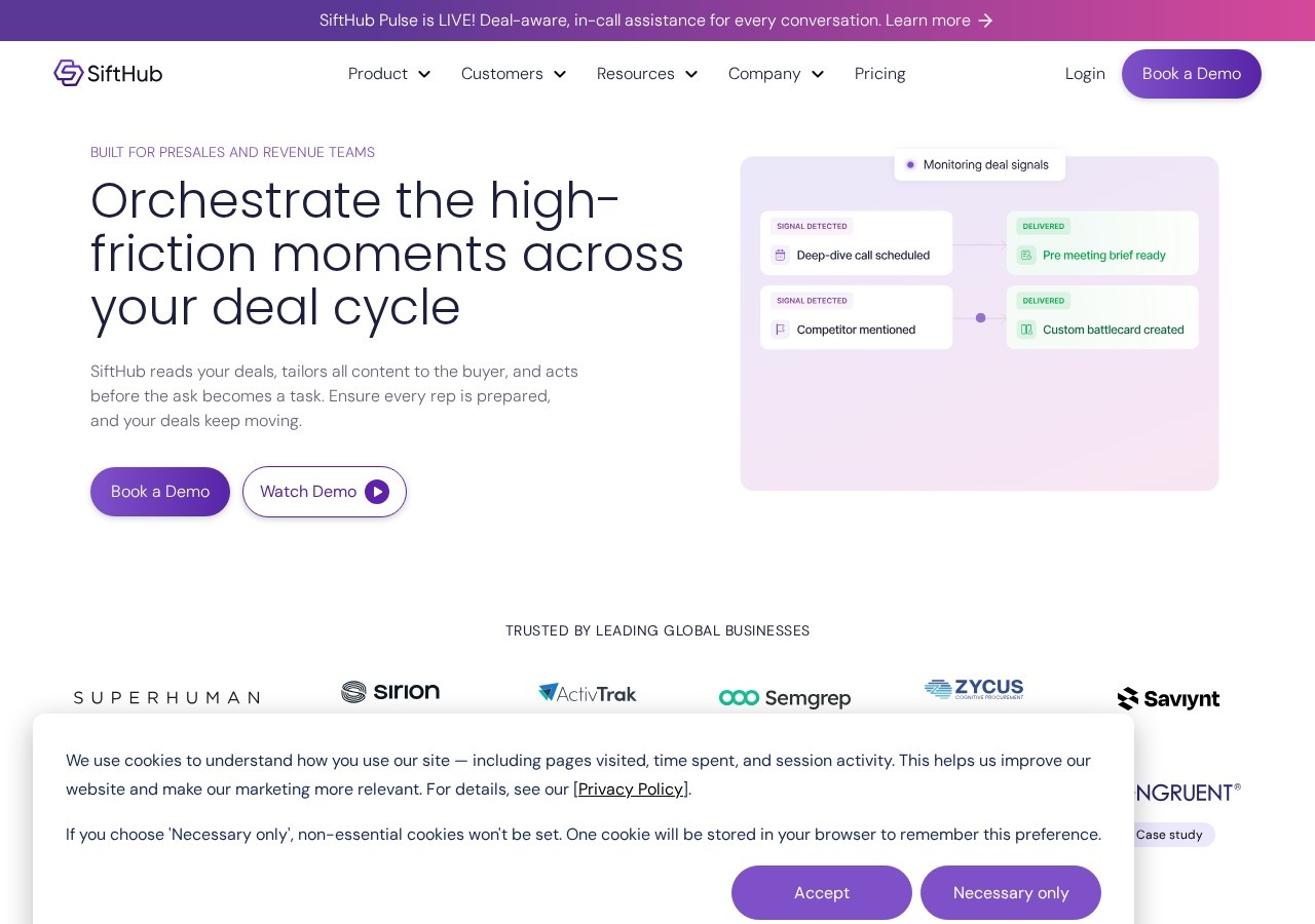SiftHub preview