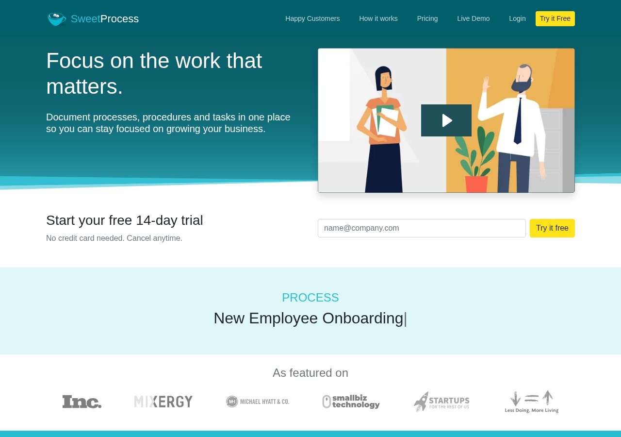 SweetProcess preview