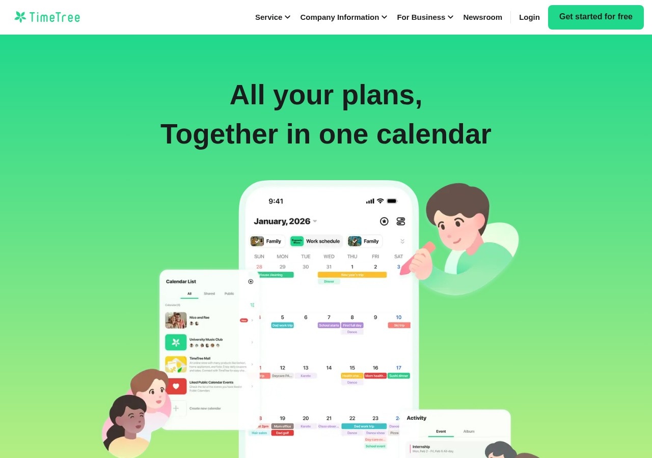 TimeTree preview