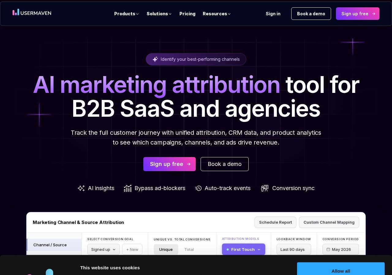 Usermaven preview