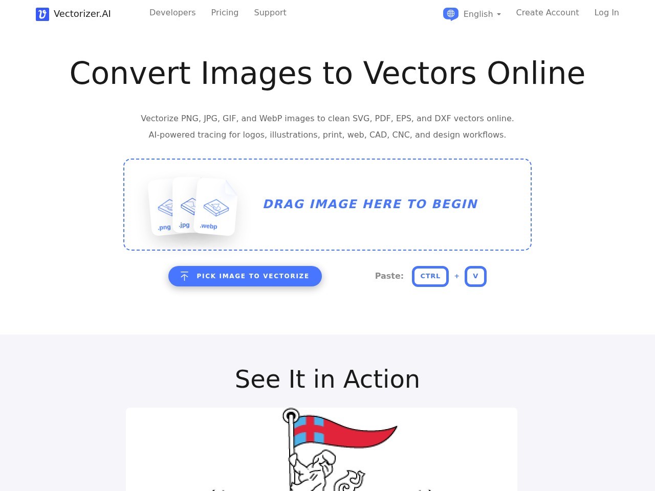 Vectorizer.AI preview
