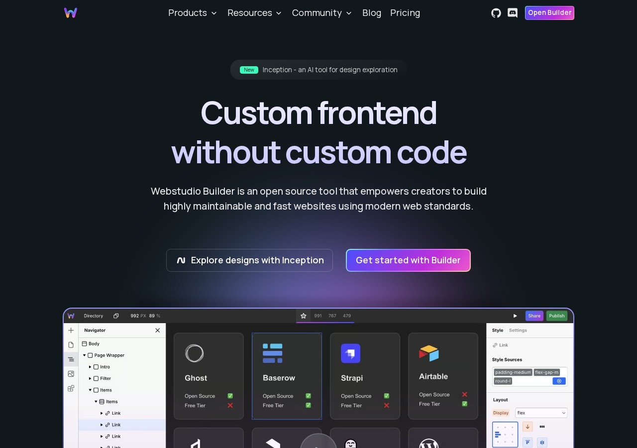 Webstudio preview